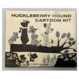 1960 Hana-Barberas Productions Colorforms Toy HUCKLEBERRY HOUND Cartoon Kit In Original Box 24"