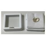 3/8" Oval Citrine In Protective Case