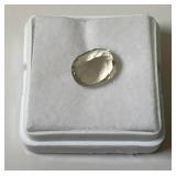 3/8" Oval Citrine In Protective Case