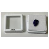 1/2" Tear Drop Beryl Purple Blue In Portective Sleeve
