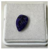 1/2" Tear Drop Beryl Purple Blue In Portective Sleeve