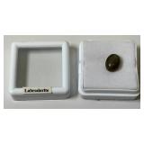 3/8" Oval Labradorite In Protective Case