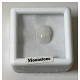3/8" Oval Moonstone In Protective Case