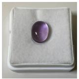 3/8" Oval Amethyst In Protective Case