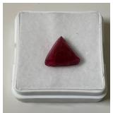 3/8" Triangle Ruby In Protective Case