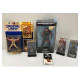 Collectible Action Items Including Masseffect Scott Ryder (Missing Pieces) And FIGPINS Including Spiderman, And More (NIB)