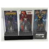 Collectible Action Items Including Masseffect Scott Ryder (Missing Pieces) And FIGPINS Including Spiderman, And More (NIB)