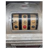 Antique Dime Slot Machine With Bell-Fruit Gum Reels