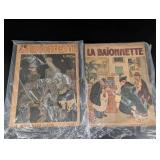 La Baionnette French Illustrated Magazine Covers (Lot of 2)