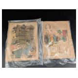 La Baionnette French Illustrated Magazine Covers (Lot of 2)