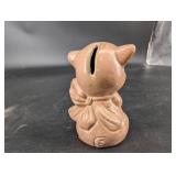 Ceramic Pig Figurine Coin Bank