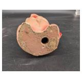 Ceramic Pig Figurine Coin Bank