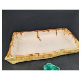 Ceramic Leaf Dish, Duck Planter & Rectangular Tray Mixed Lot