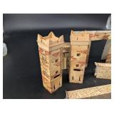 Cardboard Castle Building Set (Lot of 10)