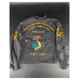 Embroidered Vietnam Map Zip Jacket