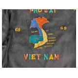 Embroidered Vietnam Map Zip Jacket