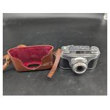 Arette Ia 35mm Film Camera With Isco-Gottingen Consonar Lens & Case