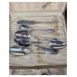 1847 Rogers Bros Silverplate Spoon Set in Wood Case (Lot of 6)