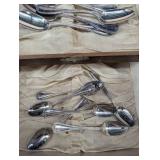 1847 Rogers Bros Silverplate Spoon Set in Wood Case (Lot of 6)