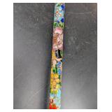 Cloisonne Floral Cane Handle Set in Box (3 Pieces)