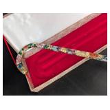 Cloisonne Floral Cane Handle Set in Box (3 Pieces)