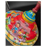 Vintage Ohio Art Tin Spinning Top Toy