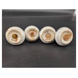 Iridescent Porcelain Salt Shakers (Lot of 4)