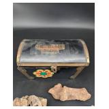 Mixed Mineral Specimen Lot With Storage Box