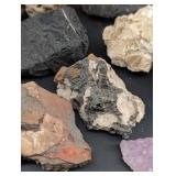 Mixed Mineral Specimen Lot With Storage Box