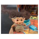 Troll House Miniature Playset With Figures & Furniture