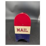 Vintage Metal Mailbox Coin Bank