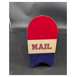 Vintage Metal Mailbox Coin Bank