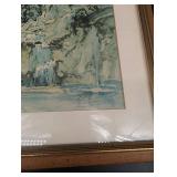 Framed City Fountain Print