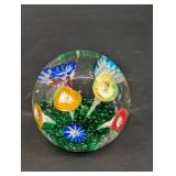 Millefiori Art Glass Paperweight