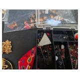 Vintage Costume Jewelry Mixed Lot With Organizers