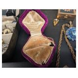 Mixed Lot Vintage Costume Jewelry With Cazadores Box