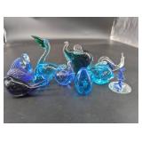 Mantorp Sweden & Kosta Glass Animal Figurines Mixed Lot