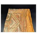 Embroidered Textile Shawl With Mirror Work