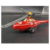 Vintage Fire Patrol Tin Helicopter