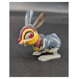 Vintage Tin Wind-Up Rabbit Toy