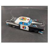 Vintage Japanese Tin Police Highway Patrol Car