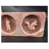 Decorative Relief Block With Three Figural Medallions