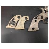 Vintage Texan Jr Cap Gun Revolver With Faux Ivory Grips