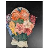 Ceramic Floral Wall Pocket Vase