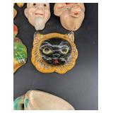 Vintage Ceramic Wall Pocket Assortment Mixed Lot