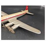 Vintage Seven Seas Metal Airplane HB-IBK