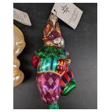Vintage Christopher Radko Figural Ornaments 56802 (Lot of 2)
