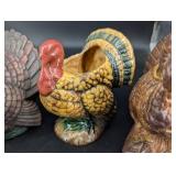 Mixed Lot Turkey Planters & Basket Planter