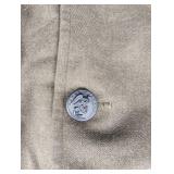 Vintage Military Overcoat Double-Breasted Wool
