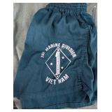 Vintage 1st Marine Division Vietnam Sweatshirt & Shorts (Lot of 2)